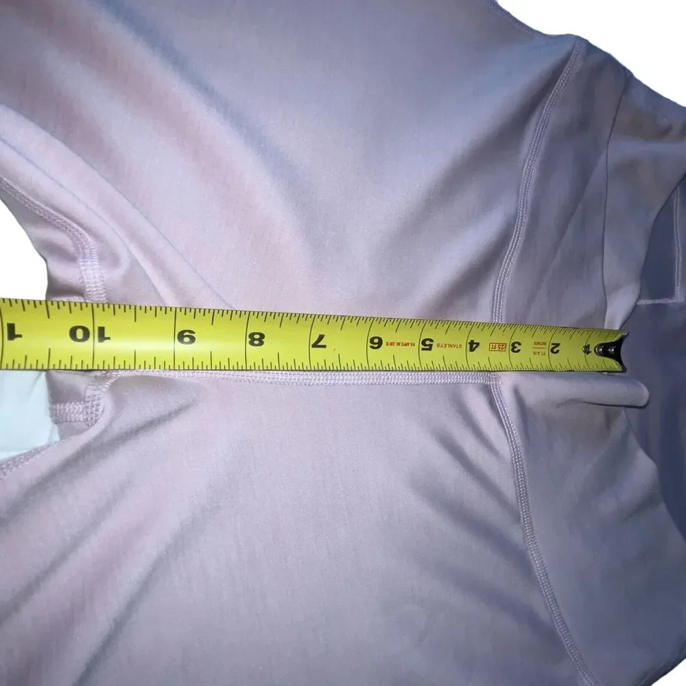 Nike Womens Yoga Wrap High Waist Leggings cj4215-516 Plum Chalk Barely Rose L - Picture 13 of 16